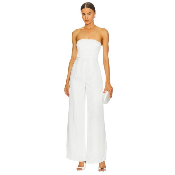 Lovers + Friends Pants - Lovers and Friends Cambri Jumpsuit in Ivory White XX-Small New Womens